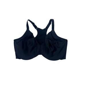 Glamorise Front Closure Posture Back Support Bra Black Adjustable Size 36G New